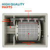 rotary drum pond filter 10 ton
