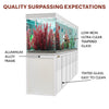 Aqua Dream 500 Gallon Tempered Glass Aquarium White Silver