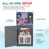 silver rimless aquarium