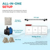 175 gallon aquarium with stand sump and LED red gold