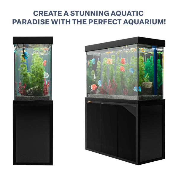 Aqua Dream 175 Gallon Tempered Glass Aquarium Black
