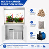 110 gallon aquarium with stand and sump