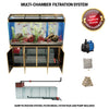 Aqua Dream 250 Gallon Tempered Glass Aquarium Black and Gold