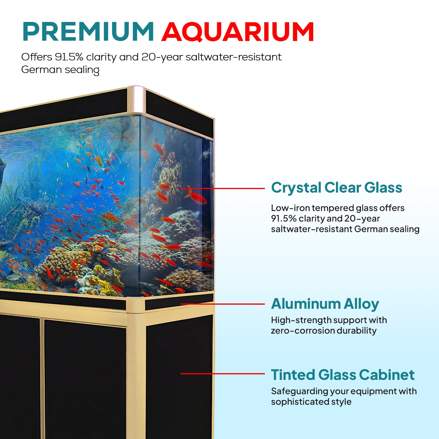 400 gallon aquarium with stand sump and LED