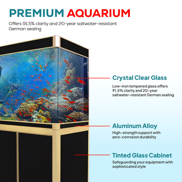 400 gallon aquarium with stand sump and LED