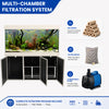 Aqua Dream 145 Gallon Tempered Glass Aquarium Silver Edition