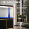 Aqua Dream 135 Gallon Tempered Glass Aquarium Black With Gold