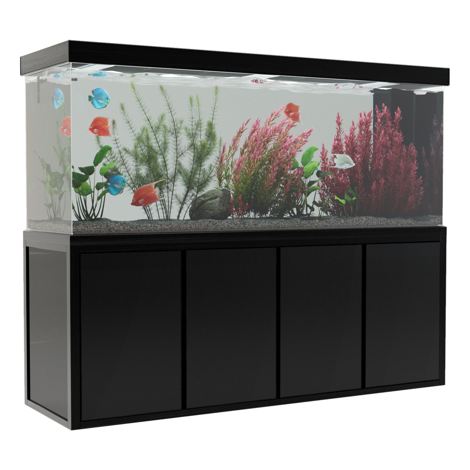 Aqua Dream 230 Gallon Tempered Glass Aquarium Black Premium