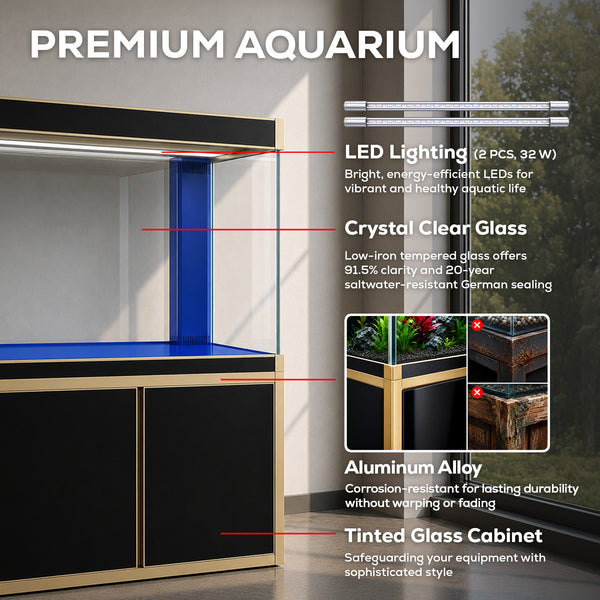 260 gallon luxury glass aquarium
