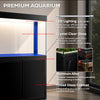 Aqua Dream 50 Gallon Aquarium Black Tempered Glass