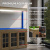 Aqua Dream 145 Gallon Tempered Glass Aquarium Darkwood