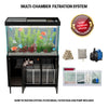 Aqua Dream 175 Gallon Tempered Glass Aquarium Black
