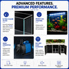 Aqua Dream 145 Gallon Tempered Glass Aquarium Silver Edition