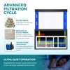 Aqua Dream 175 Gallon Tempered Glass Aquarium White and Gold