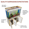 Aqua Dream 175 Gallon Tempered Glass Aquarium White and Gold