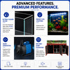 Aqua Dream 135 Gallon Tempered Glass Aquarium Redwood