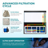 Aqua Dream Tempered Glass Aquarium 260 Gallon Fish Tank White and Silver with Premium Filtration System
