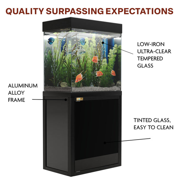 Aqua Dream 40 Gallon Tempered Glass Aquarium Black