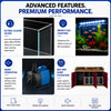 Aqua Dream 175 Gallon Tempered Glass Aquarium Red and Gold