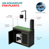 175 Gallon Plants Ranchu Aquarium with Ultra Clear Glass and Built in Sump All Black