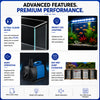 Aqua Dream 400 Gallon Tempered Glass Aquarium Black and Gold  - Updated