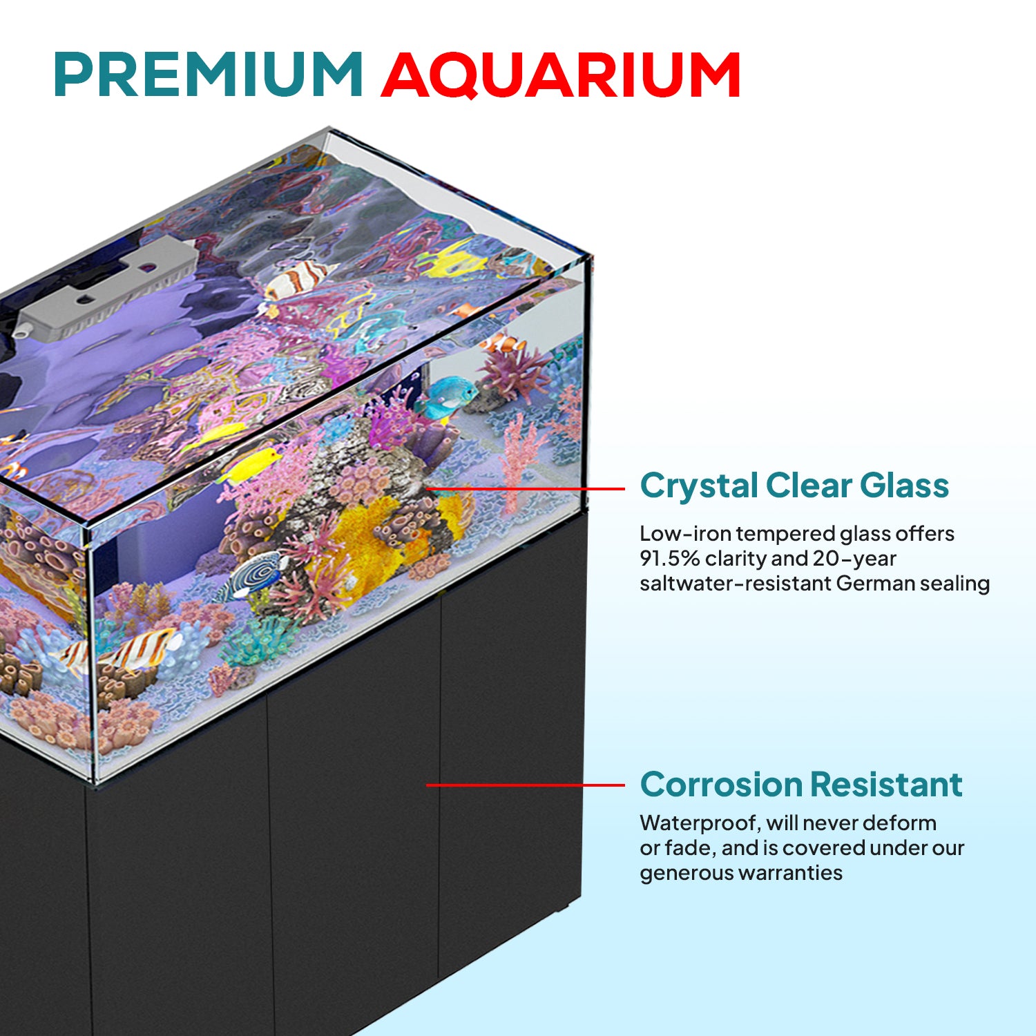 250 gallon aquarium with stand and sump