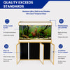 Aqua Dream 135 Gallon Tempered Glass Aquarium White and Gold