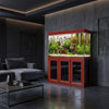 200 gallon aquarium with stand sump and LED redwood