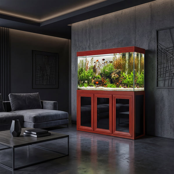 200 gallon aquarium with stand sump and LED redwood