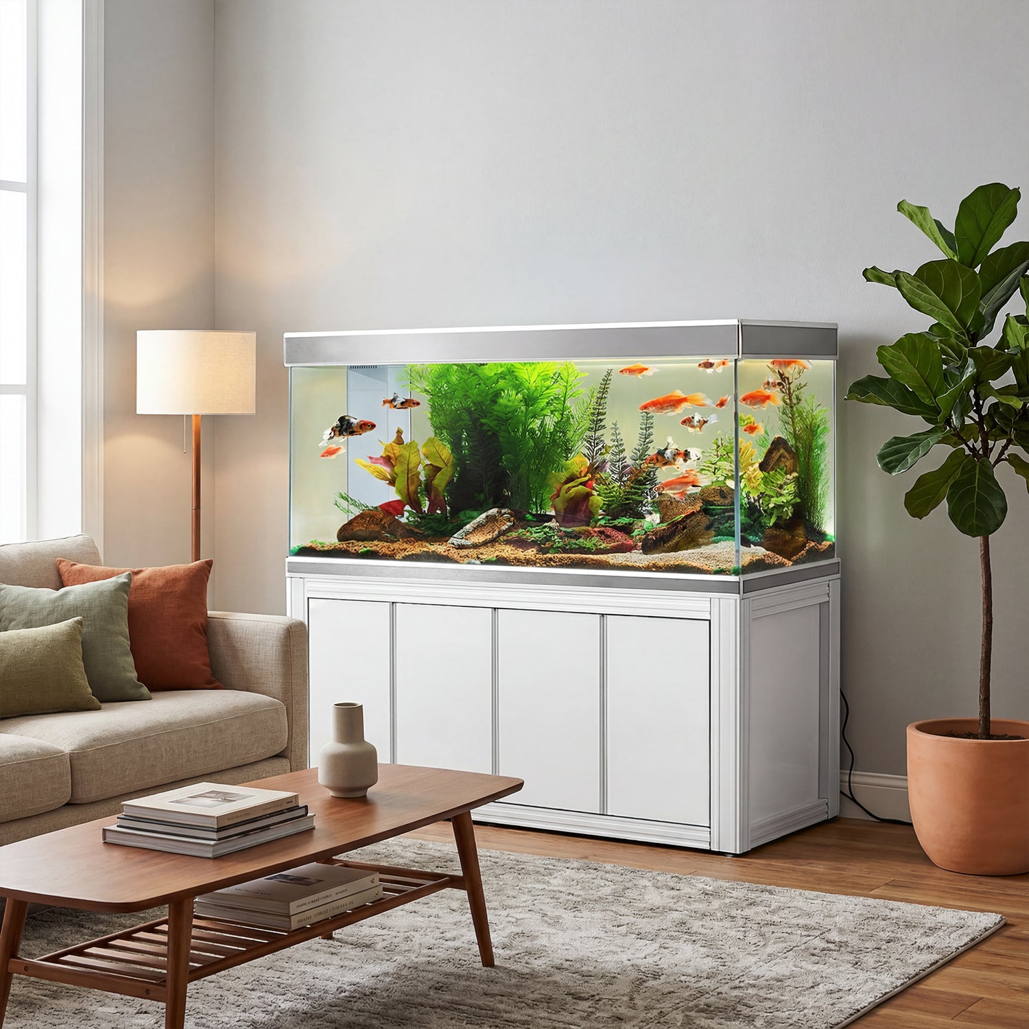 260 gallon aquarium with stand sump and LED