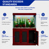 Aqua Dream 135 Gallon Tempered Glass Aquarium Redwood