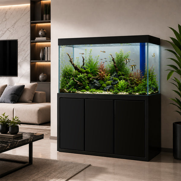 Aqua Dream 135 Gallon Tempered Glass Aquarium Black