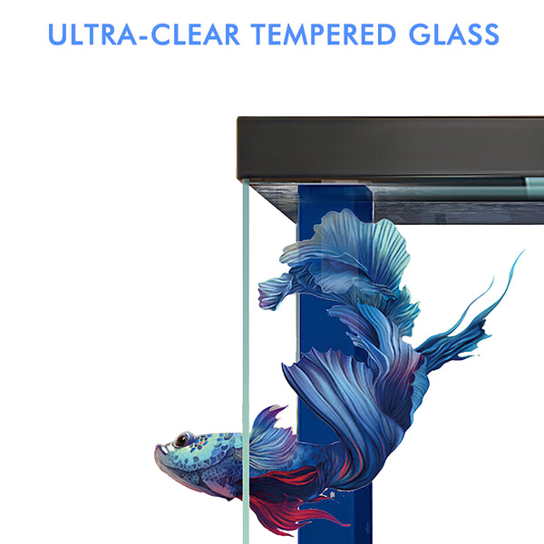 Aqua Dream Tempered Glass Aquarium 400 Gallon Fish Tank  Black