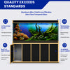 Aqua Dream 400 Gallon Tempered Glass Aquarium Black and Gold  - Updated