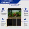 Aqua Dream 175 Gallon Tempered Glass Aquarium Black and Gold