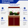 Aqua Dream 100 Gallon Tempered Glass Aquarium Red and Gold