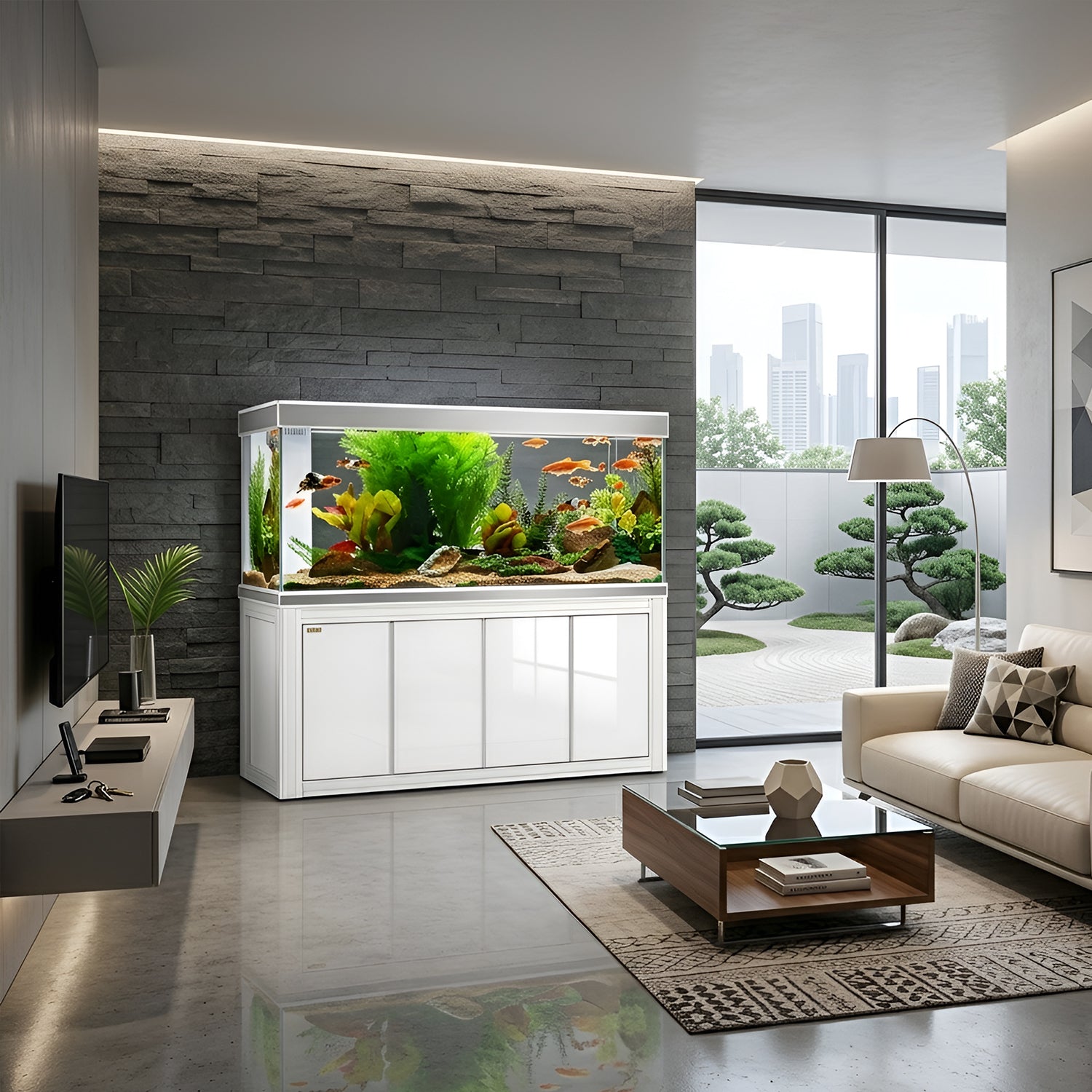 230 gallon aquarium with stand sump and LED