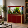 Aqua Dream 175 Gallon Tempered Glass Aquarium Red and Gold