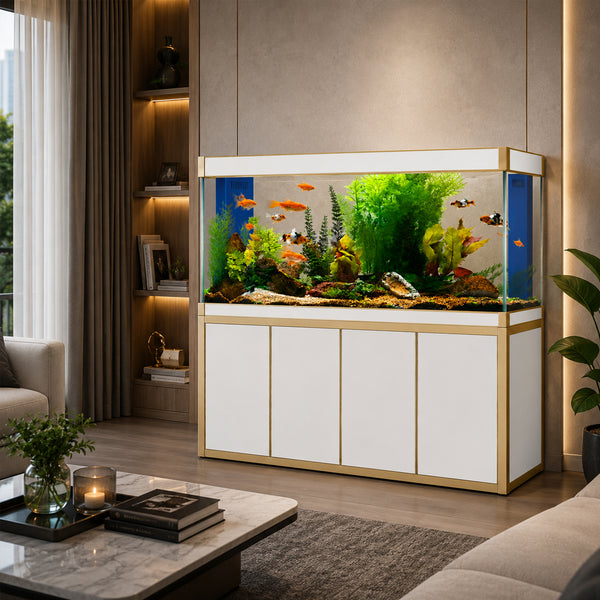 250 Gallon Aquarium with Cabinet | Large Glass Fish Tank