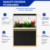 Aqua Dream 100 Gallon Tempered Glass Aquarium Black and Gold
