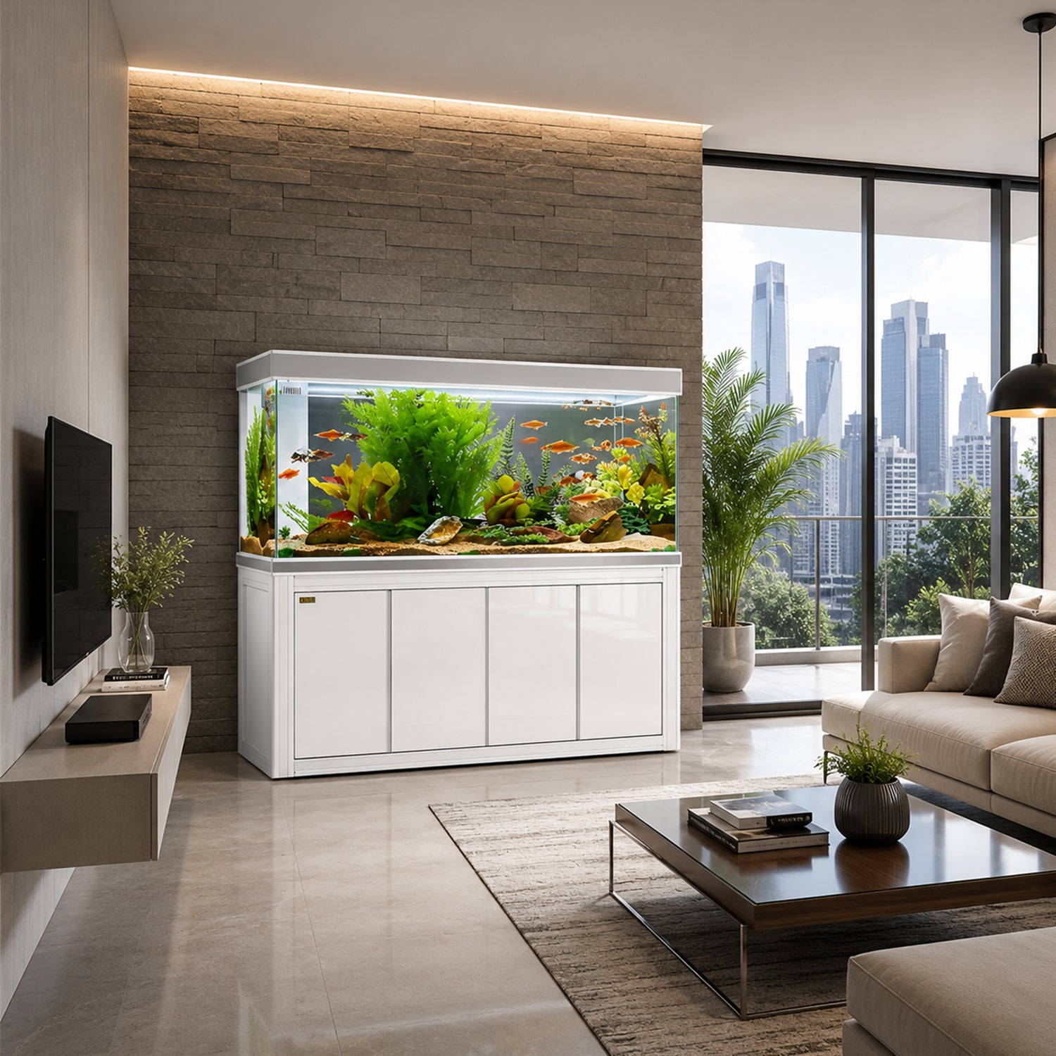 230 Gallon Aquarium with Stand | Large Luxury Fish Tank