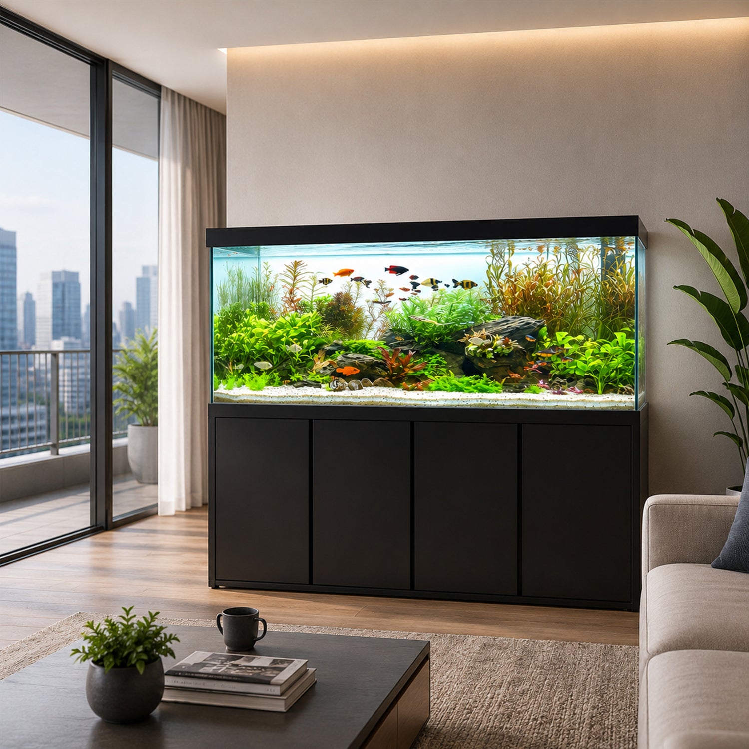 Aqua Dream 260 Gallon Aquarium Black Premium