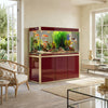 Aqua Dream 175 Gallon Tempered Glass Aquarium Red and Gold
