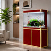 Aqua Dream 100 Gallon Tempered Glass Aquarium Red and Gold