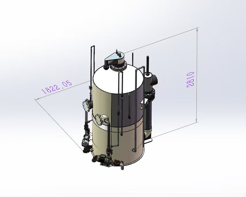 Aquadream Industrial Ozone Mixing System & Ozone Tower-High-Capacity Advanced Mass Transfer System