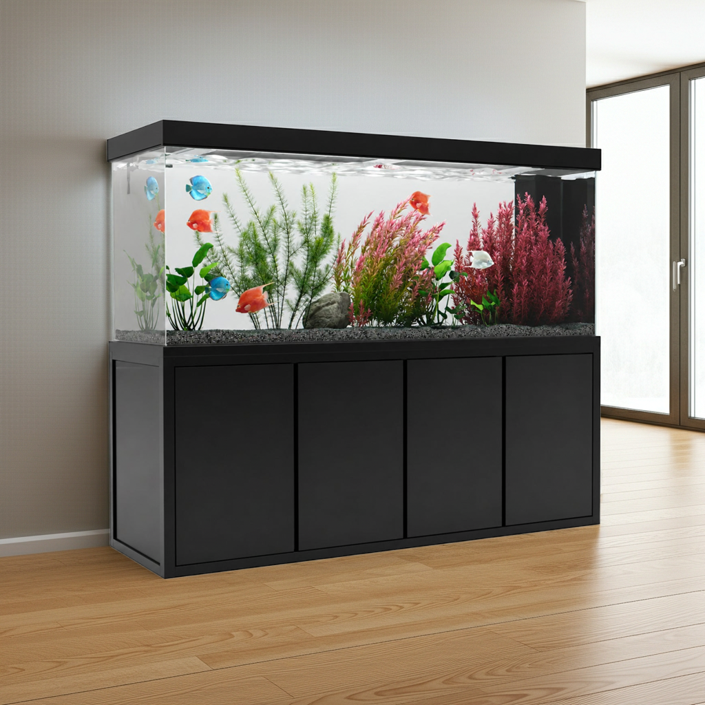 Aqua Dream 230 Gallon Tempered Glass Aquarium Black Premium