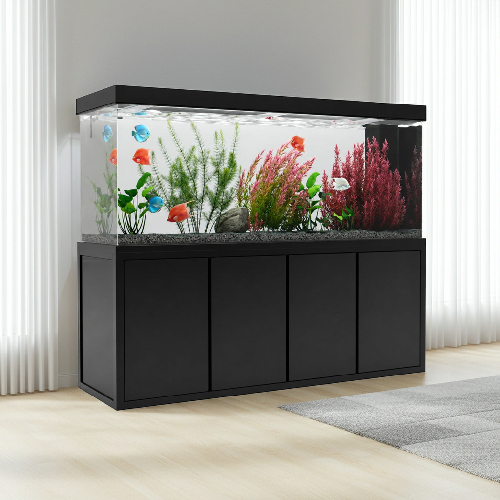 Aqua Dream 230 Gallon Tempered Glass Aquarium Black Premium