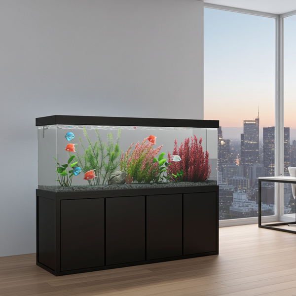Aqua Dream 230 Gallon Tempered Glass Aquarium Black Premium