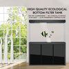 Large 175 gallon glass aquarium with stand
