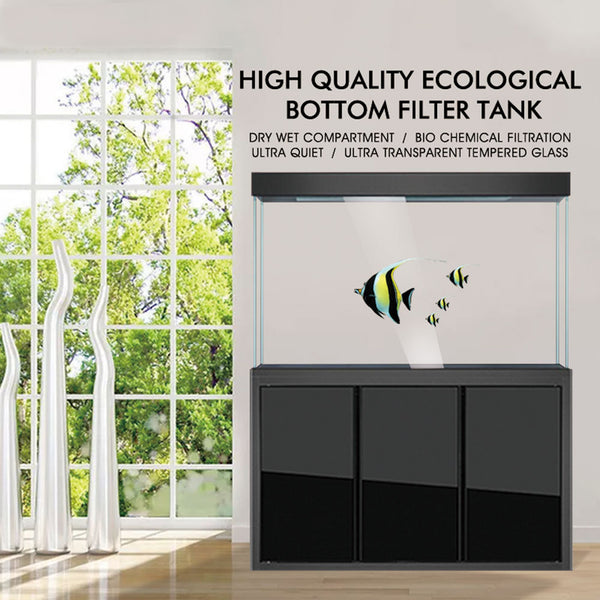 Large 175 gallon glass aquarium with stand
